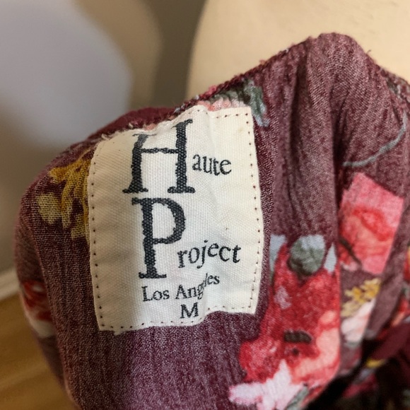 🛍️Haute Project LA Intricate Embroidered Crop Top Sz M - Picture 8 of 16